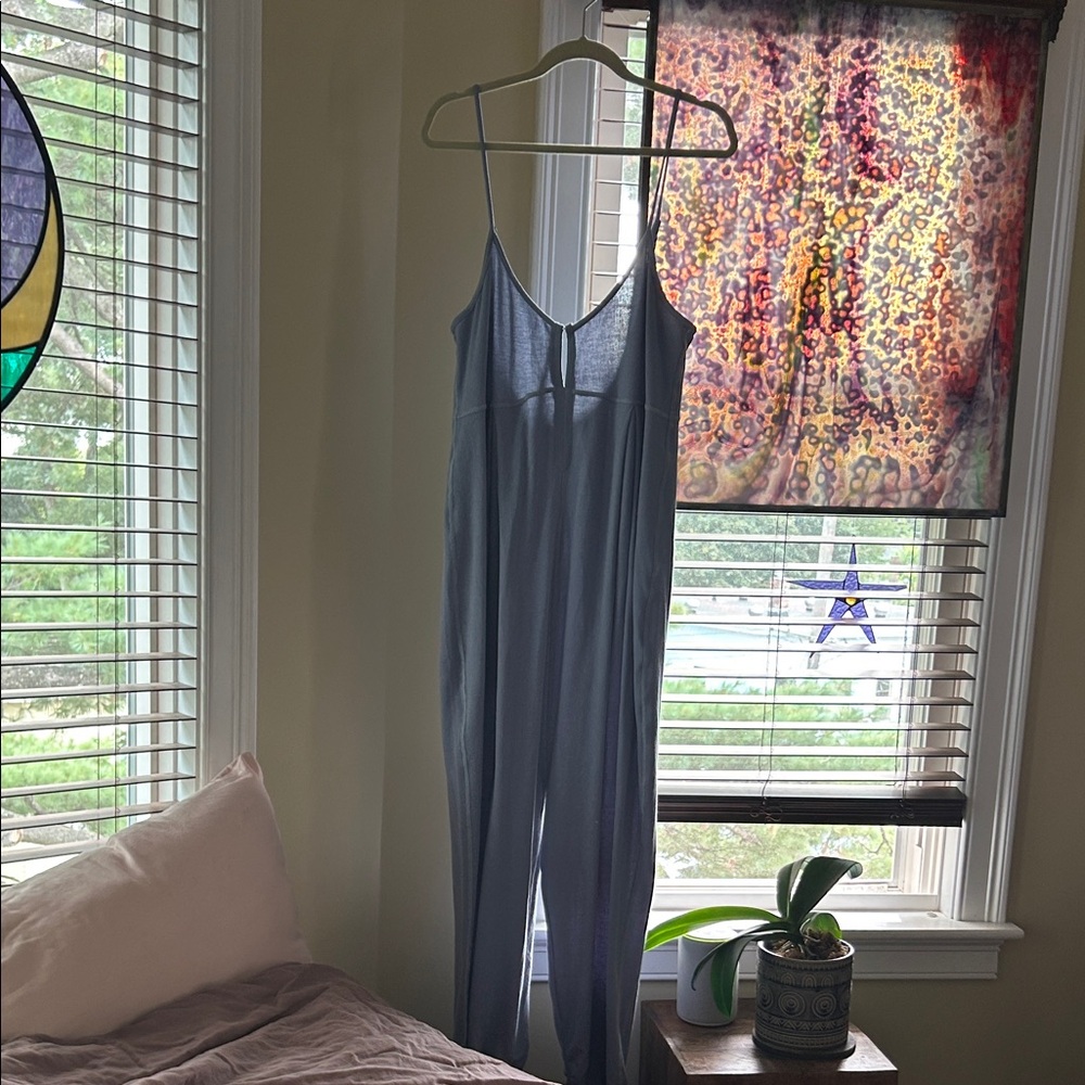 Free People Light Blue Jumpsuit